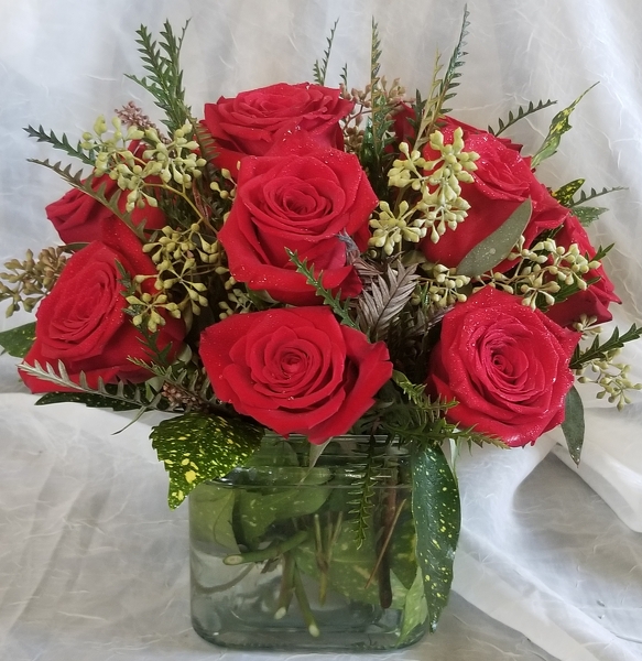 12 Red Rose Bouquet from Lazy Daisy Flowers and Gifts in Keysville, VA